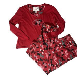 GoodNight Kiss Matching Doh Holiday PJ Co-ord Set Of Two Size Medium Womens